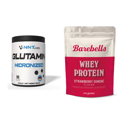 Regenerations-Duo: NNT Glutamin + Barebells Whey Protein – alle enthaltenen Artikel