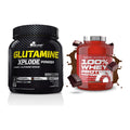 Regenerations-Duo: Olimp L-Glutamine Xplode + Scitec 100% Whey – alle enthaltenen Artikel