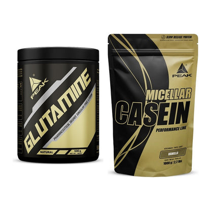 Regenerations-Duo: Peak Glutamin + Peak Micellar Casein – alle enthaltenen Artikel
