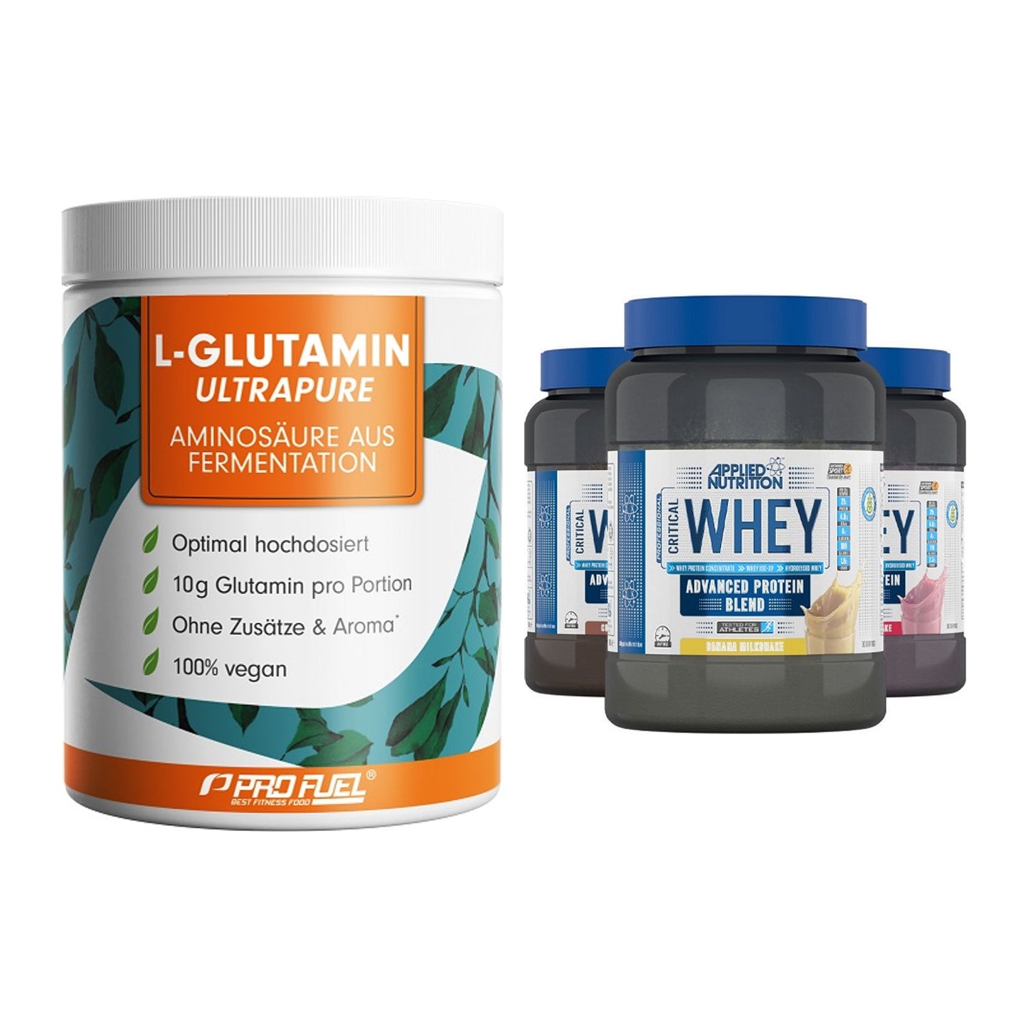 Regenerations-Duo: ProFuel Glutamin + Applied Nutrition – alle enthaltenen Artikel