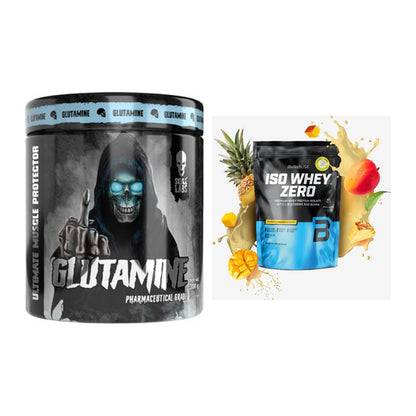Regenerations-Duo: Skull Labs Glutamine + BioTech Iso Whey Zero – alle enthaltenen Artikel