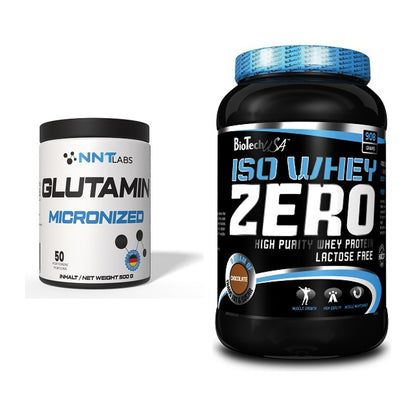 Regenerations-Duo: NNT Glutamin + BioTech Iso Whey Zero – alle enthaltenen Artikel