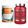 Regenerations-Duo: ProFuel Glutamin + Scitec 100% Whey – alle enthaltenen Artikel