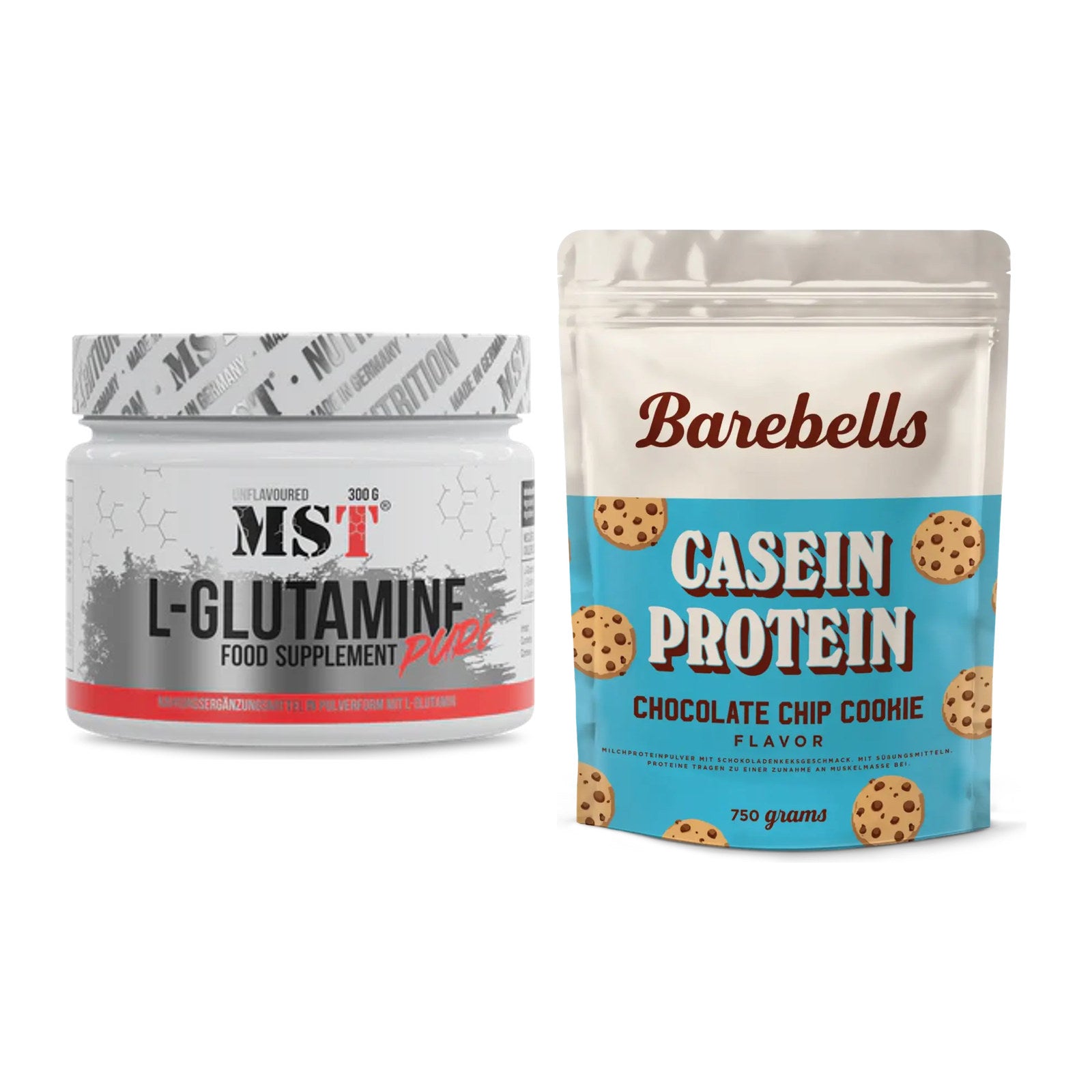 Regenerations-Duo: MST Glutamine + Barebells Casein Protein – alle enthaltenen Artikel