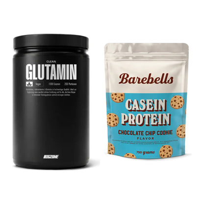 Regenerations-Duo: Big Zone Glutamin + Barebells Casein Protein – alle enthaltenen Artikel