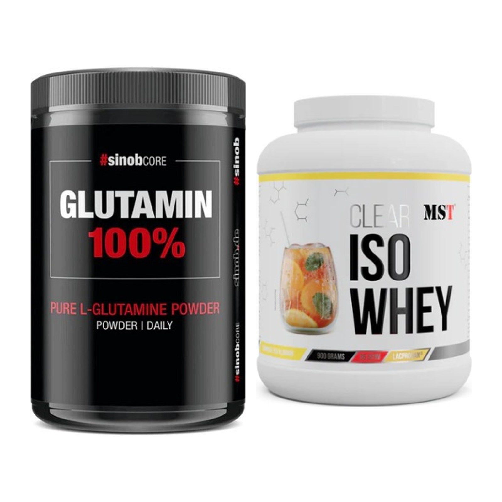 Regenerations-Duo: Sinob Core L-Glutamin + MST Iso Clear – alle enthaltenen Artikel