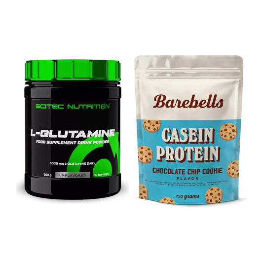 Regenerations-Duo: Scitec L-Glutamin + Barebells Casein Protein – alle enthaltenen Artikel