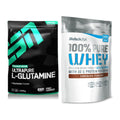 Regenerations-Duo: ESN Ultrapure L-Glutamin + BioTech 100% Pure Whey – alle enthaltenen Artikel