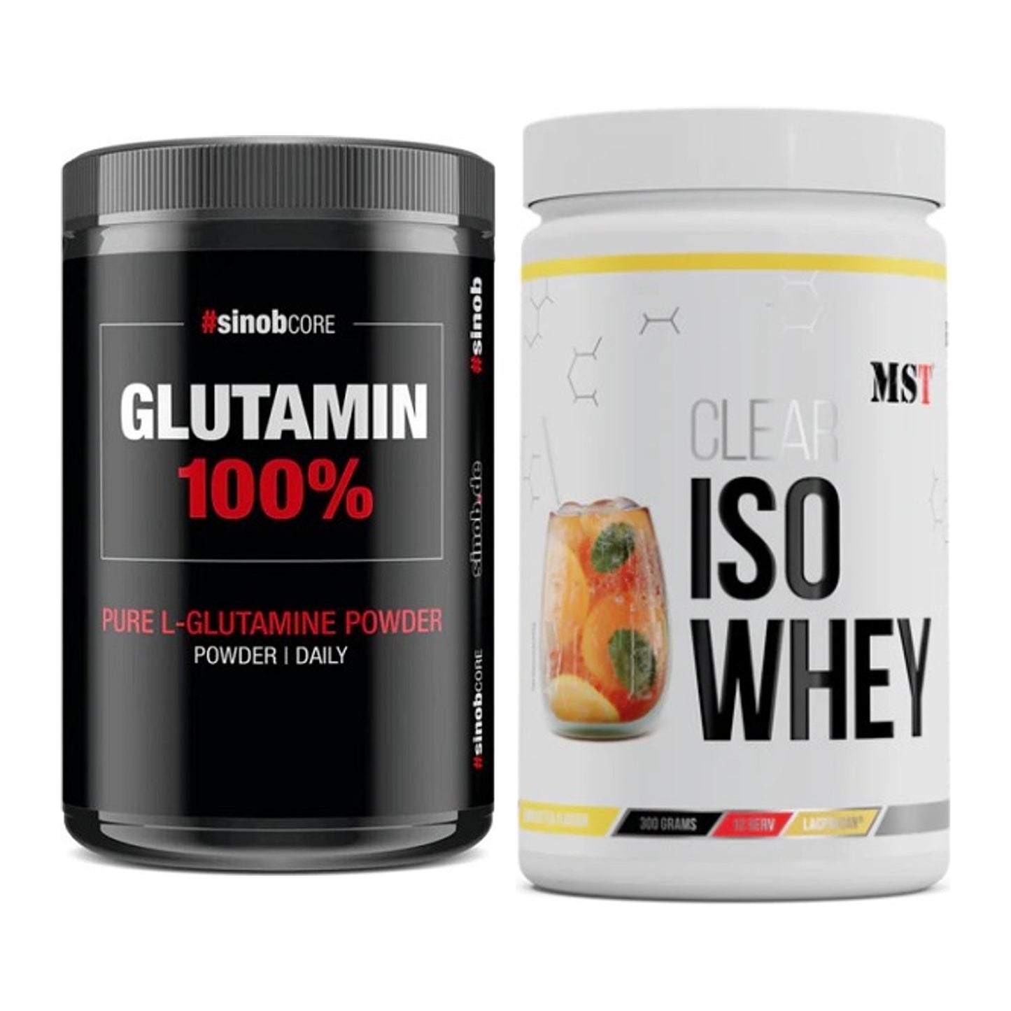 Regenerations-Duo: Sinob Core L-Glutamin + MST Iso Clear – alle enthaltenen Artikel