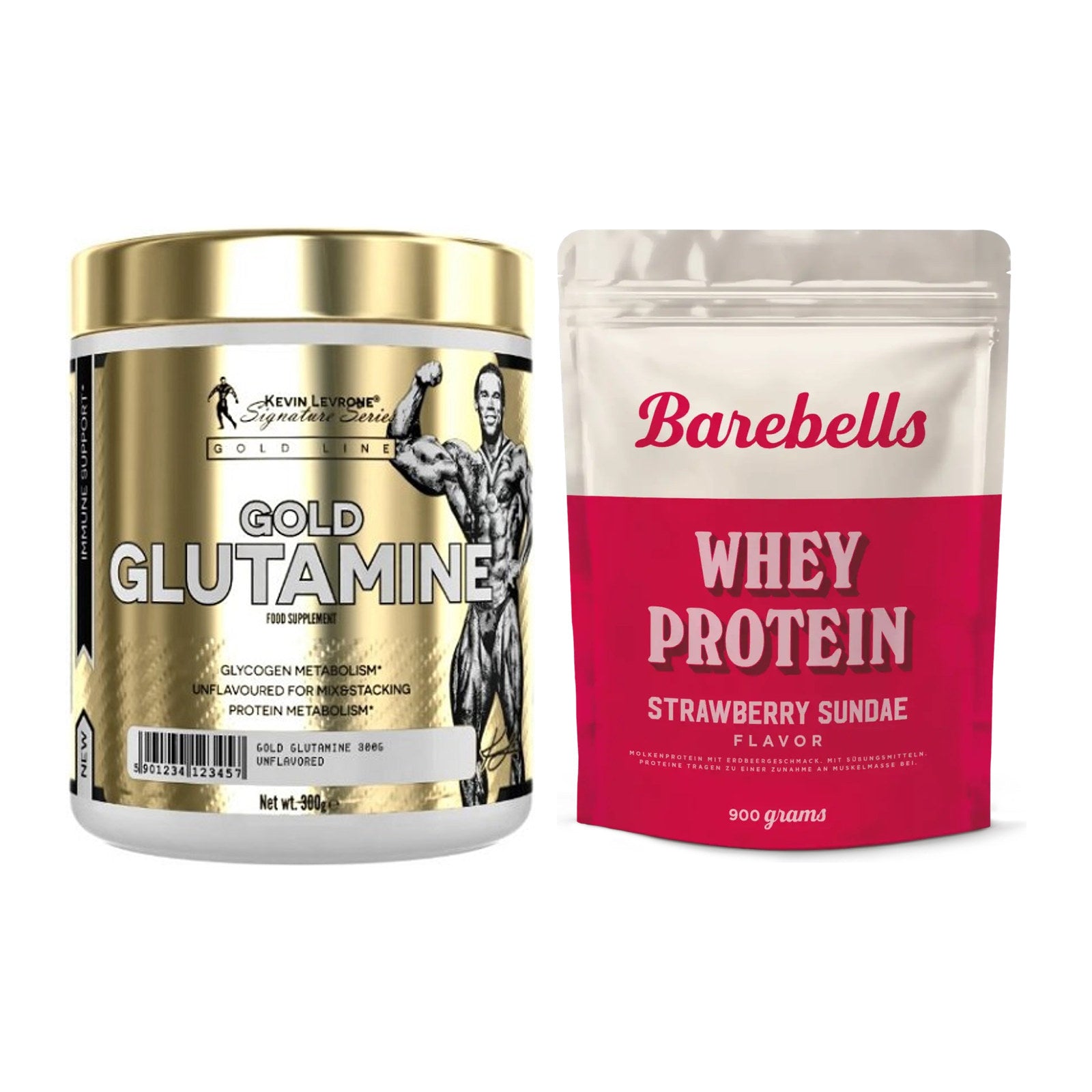 Regenerations-Duo: Kevin Levrone GOLD + Barebells Whey Protein – alle enthaltenen Artikel