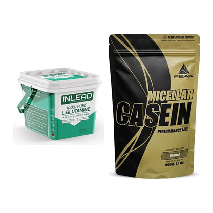 Regenerations-Duo: INLEAD L-Glutamine + Peak Micellar Casein – alle enthaltenen Artikel