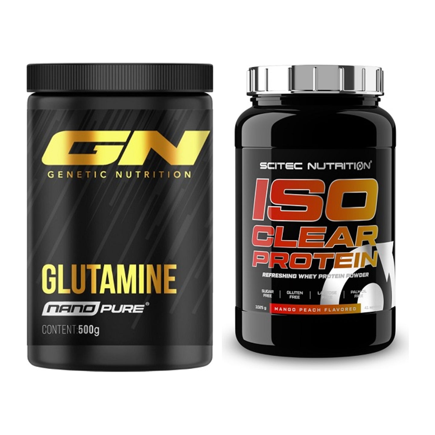Regenerations-Duo: GN Nano Pure Glutamine + Scitec IsoClear Protein – alle enthaltenen Artikel