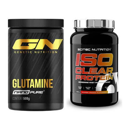 Regenerations-Duo: GN Nano Pure Glutamine + Scitec IsoClear Protein – alle enthaltenen Artikel