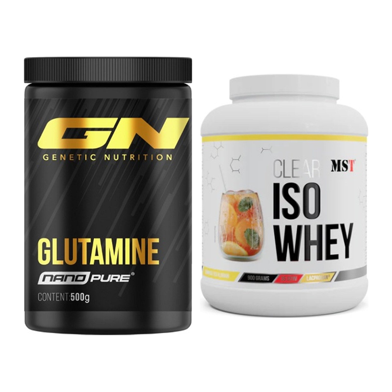 Regenerations-Duo: GN Nano Pure Glutamine + MST Iso Clear – alle enthaltenen Artikel