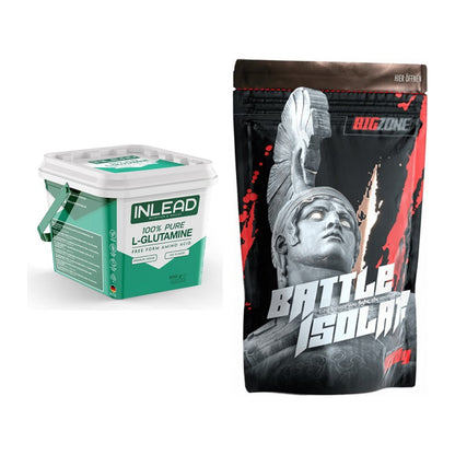 Regenerations-Duo: INLEAD L-Glutamine + Big Zone Battle Isolate – alle enthaltenen Artikel