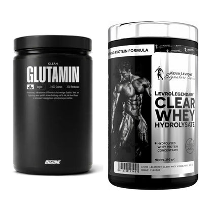 Regenerations-Duo: Big Zone Glutamin + Kevin Levrone Clear Whey – alle enthaltenen Artikel