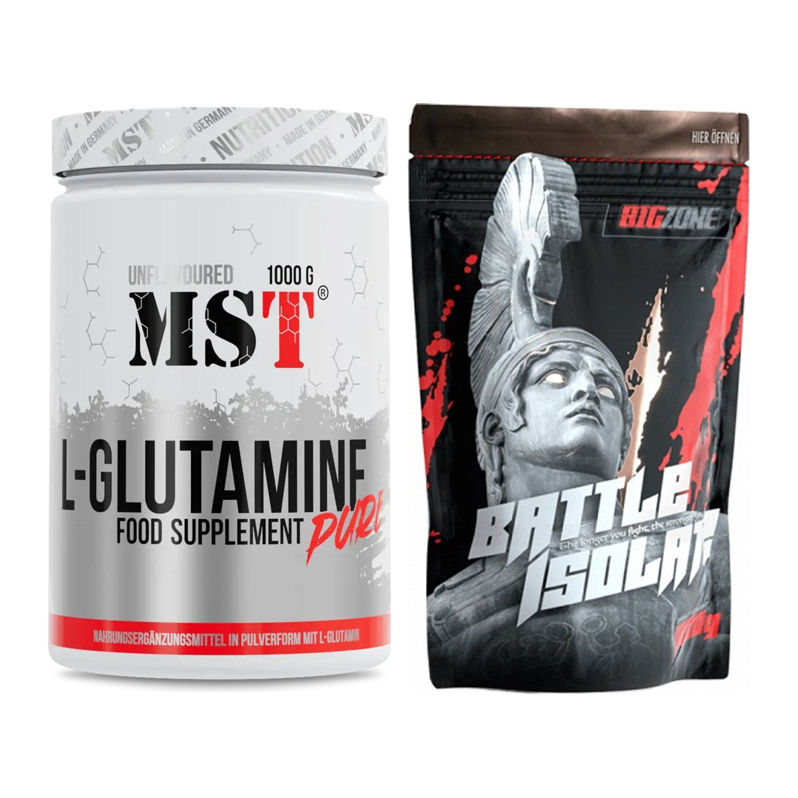 Regenerations-Duo: MST Glutamine + Big Zone Battle Isolate – alle enthaltenen Artikel