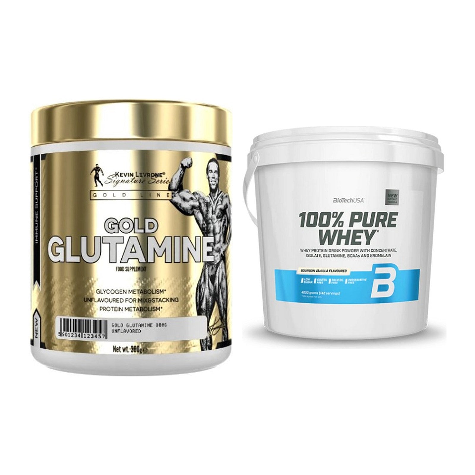 Regenerations-Duo: Kevin Levrone GOLD + BioTech 100% Pure Whey – alle enthaltenen Artikel