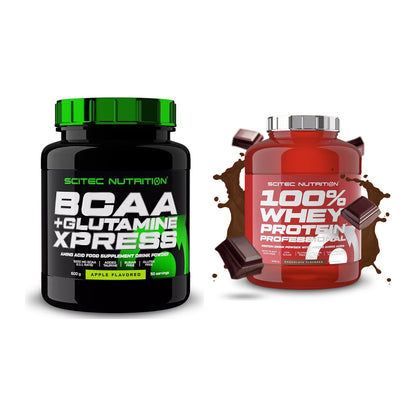 Regenerations-Duo: Scitec BCAA+ Glutamine + Scitec 100% Whey – alle enthaltenen Artikel