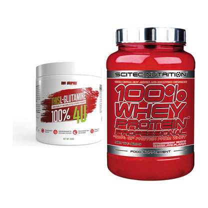 Regenerations-Duo: BPS-Pharma This Glutamin + Scitec 100% Whey – alle enthaltenen Artikel