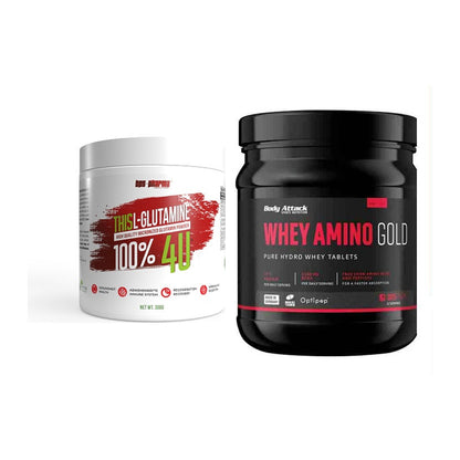 Regenerations-Duo: BPS-Pharma This Glutamin + Body Attack Whey Amino – alle enthaltenen Artikel