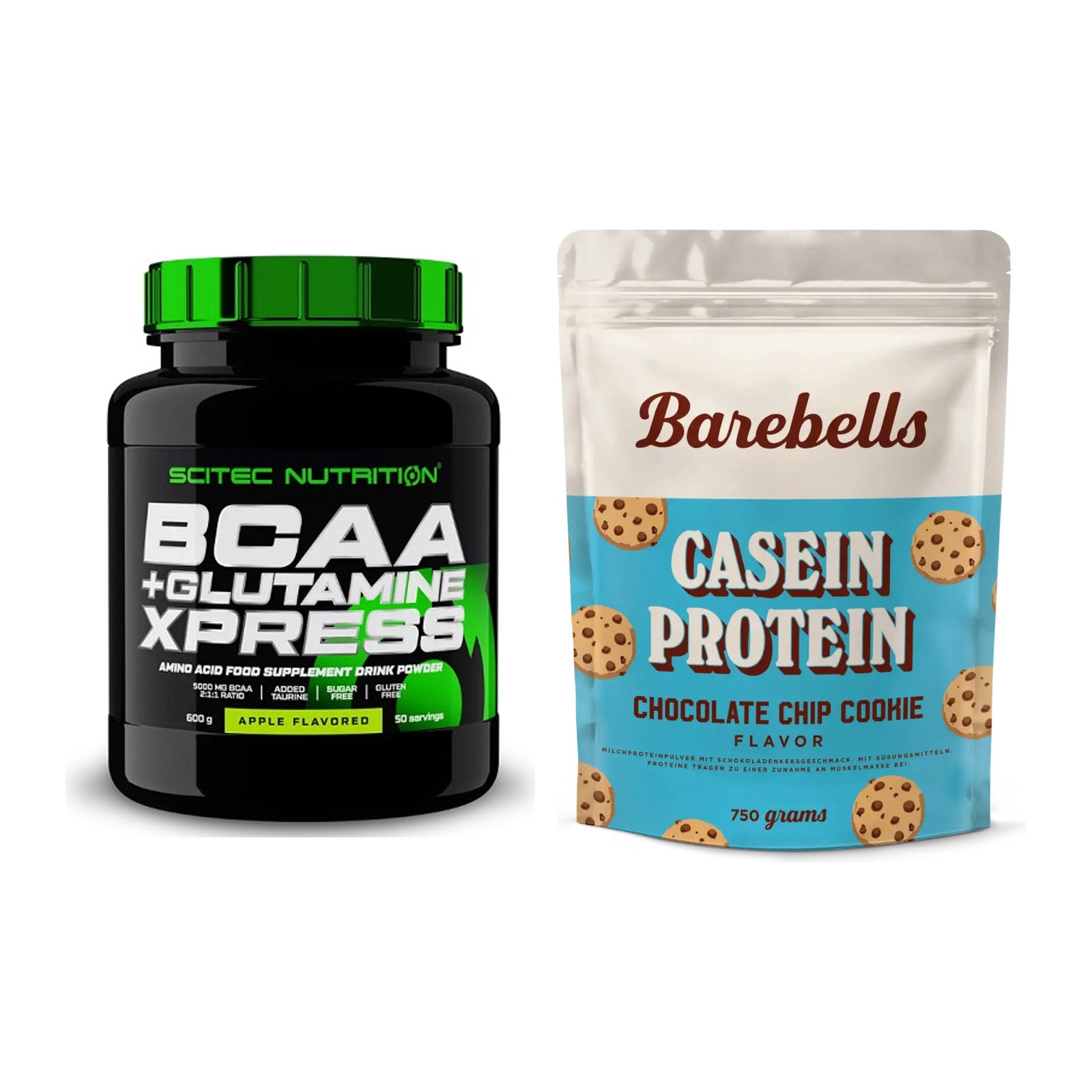 Regenerations-Duo: Scitec BCAA+ Glutamine + Barebells Casein Protein – alle enthaltenen Artikel