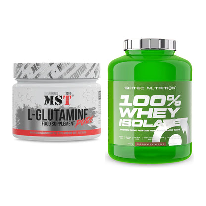 Regenerations-Duo: MST Glutamine + Scitec Whey Isolate – alle enthaltenen Artikel