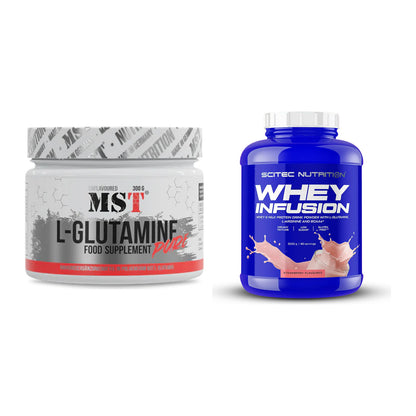 Regenerations-Duo: MST Glutamine + Scitec Whey Infusion – alle enthaltenen Artikel