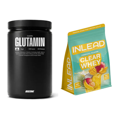 Regenerations-Duo: Big Zone Glutamin + INLEAD Clear Whey Isolate – alle enthaltenen Artikel