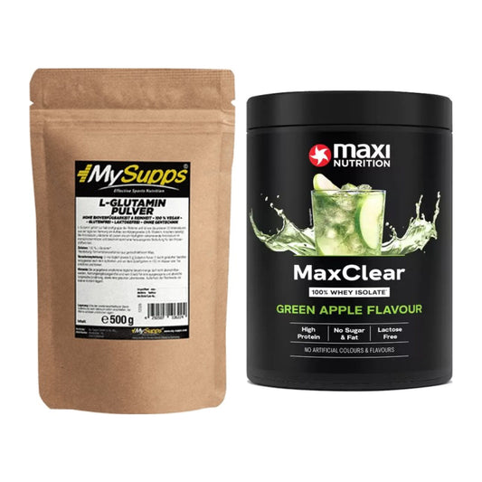 Regenerations-Duo: MySupps Glutamine + MaxiNutrition MaxClear – alle enthaltenen Artikel
