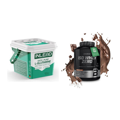 Regenerations-Duo: INLEAD L-Glutamine + BioTech Iso Whey Zero Black – alle enthaltenen Artikel
