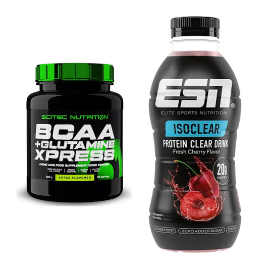 Regenerations-Duo: Scitec BCAA+ Glutamine Xpress + ESN Isoclear RTD – alle enthaltenen Artikel