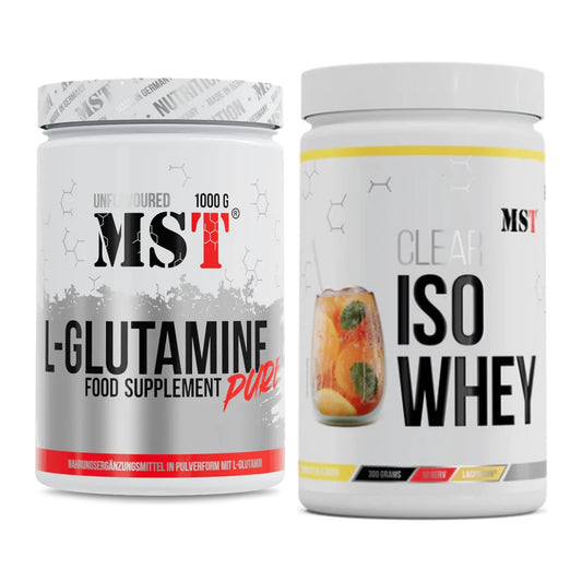 Regenerations-Duo: MST Glutamine + MST Iso Clear – alle enthaltenen Artikel