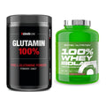 Regenerations-Duo: Sinob Core L-Glutamin + Scitec Whey Isolate – alle enthaltenen Artikel