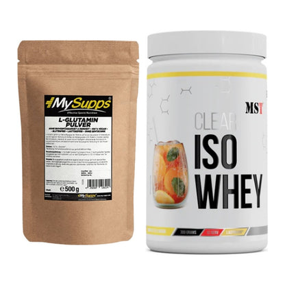 Regenerations-Duo: MySupps Glutamine + MST Iso Clear – alle enthaltenen Artikel