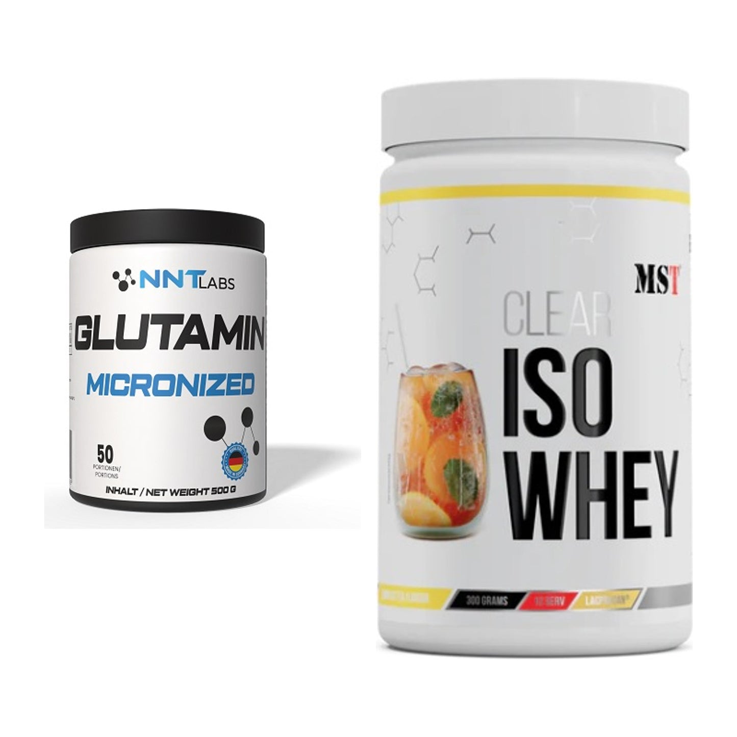 Regenerations-Duo: NNT Glutamin + MST Iso Clear – alle enthaltenen Artikel