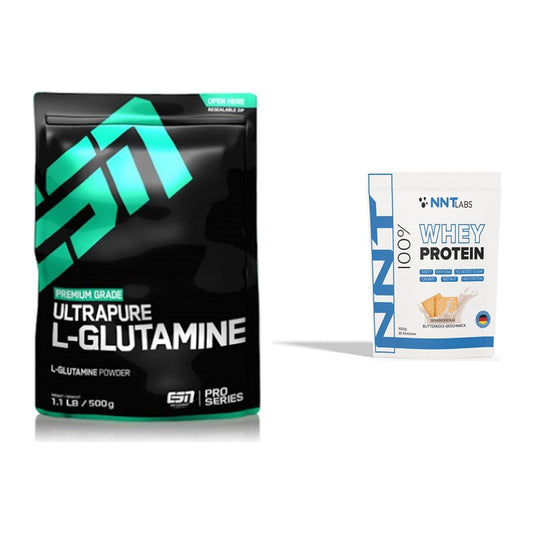 Regenerations-Duo: ESN Ultrapure L-Glutamin + NNT Whey – alle enthaltenen Artikel