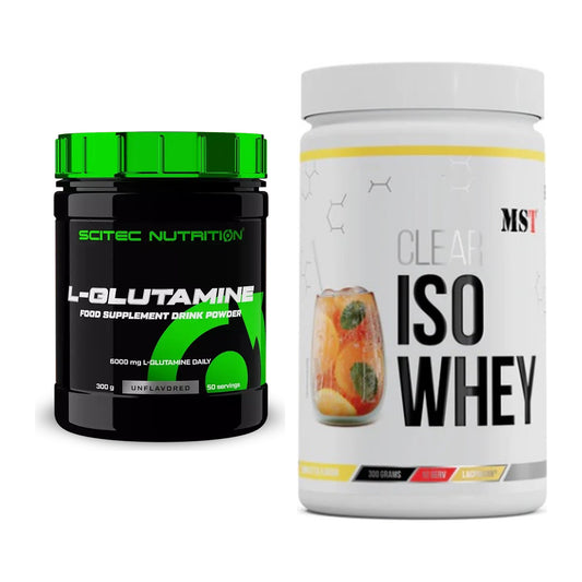 Regenerations-Duo: Scitec L-Glutamin + MST Iso Clear – alle enthaltenen Artikel