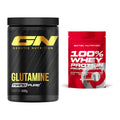 Regenerations-Duo: GN Nano Pure Glutamine + Scitec 100% Whey Protein – alle enthaltenen Artikel
