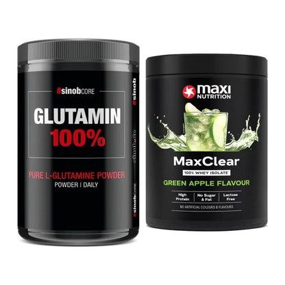 Regenerations-Duo: Sinob Core L-Glutamin + MaxiNutrition MaxClear – alle enthaltenen Artikel