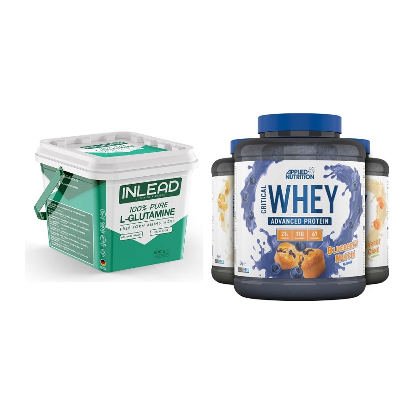 Regenerations-Duo: INLEAD L-Glutamine + Applied Nutrition – alle enthaltenen Artikel