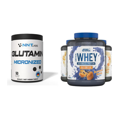 Regenerations-Duo: NNT Glutamin + Applied Nutrition Critical Whey – alle enthaltenen Artikel