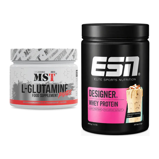 Regenerations-Duo: MST Glutamine + ESN Designer Whey – alle enthaltenen Artikel