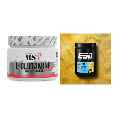 Regenerations-Duo: MST Glutamine + ESN ISOCLEAR Whey Isolate – alle enthaltenen Artikel