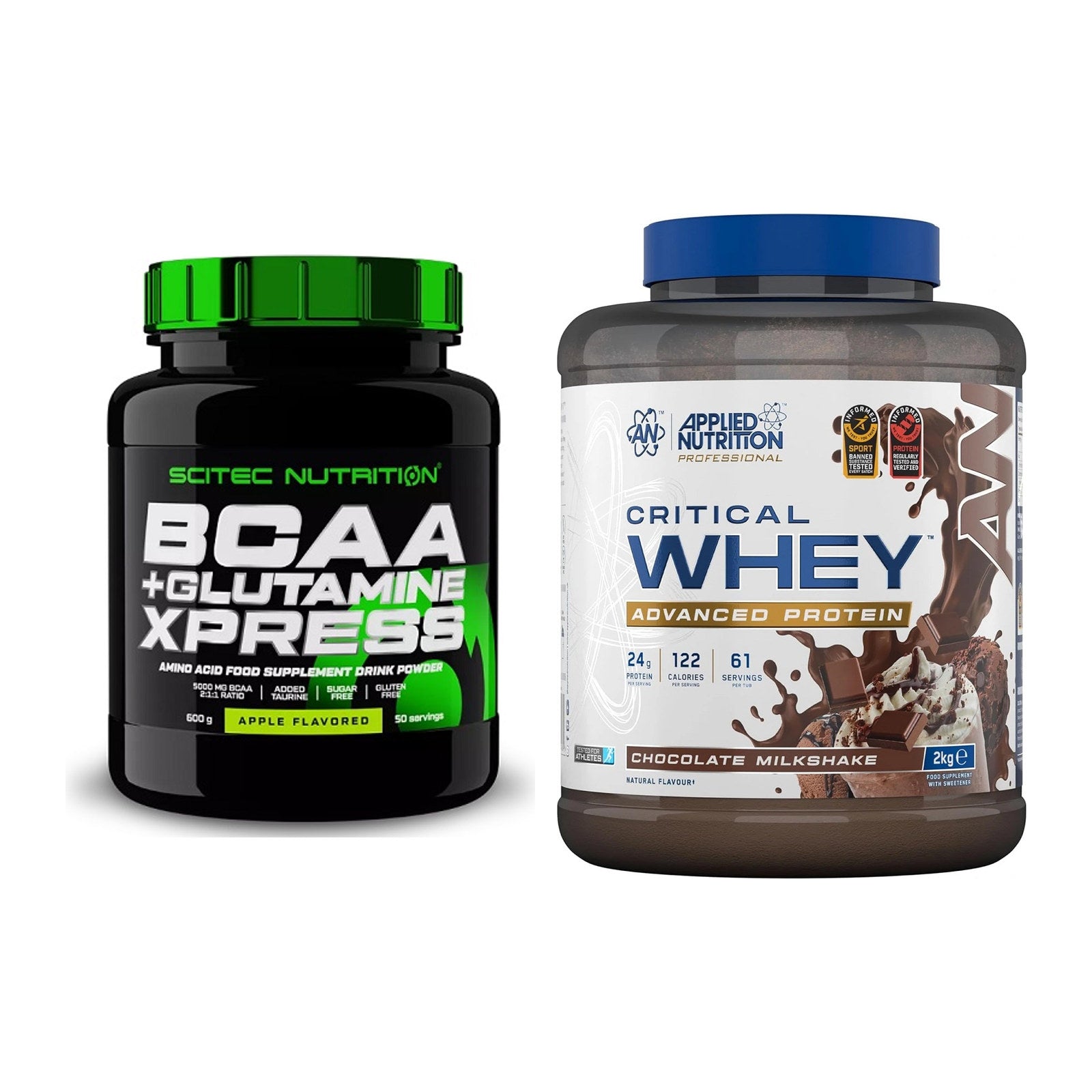 Regenerations-Duo: Scitec BCAA+ Glutamine + Applied Nutrition – alle enthaltenen Artikel