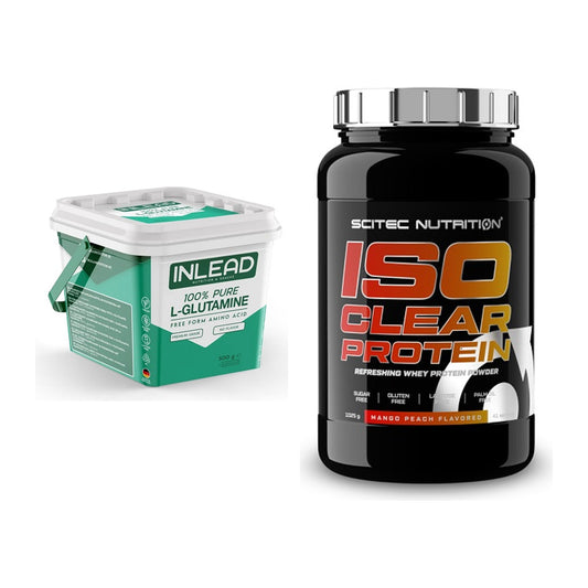 Regenerations-Duo: INLEAD L-Glutamine + Scitec IsoClear Protein – alle enthaltenen Artikel