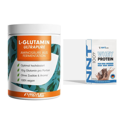 Regenerations-Duo: ProFuel Glutamin Ultrapure + NNT Whey – alle enthaltenen Artikel