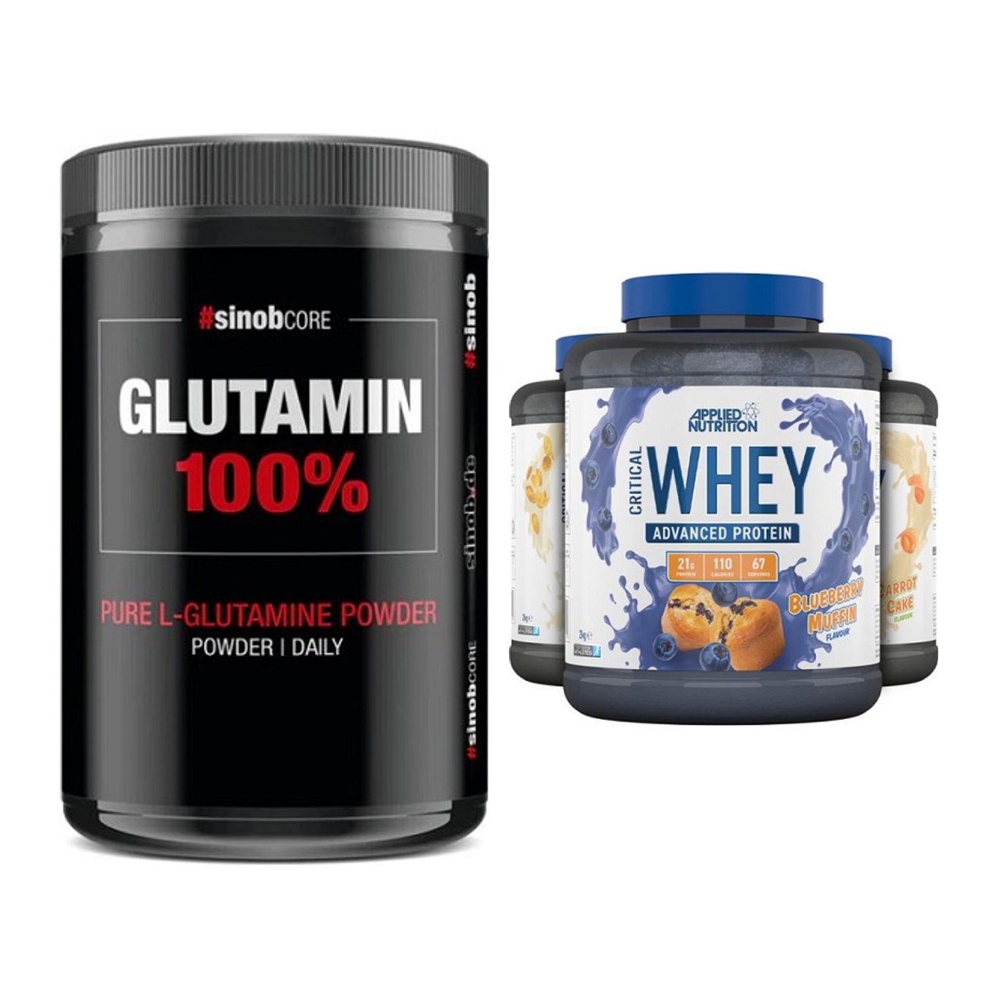 Regenerations-Duo: Sinob Core L-Glutamin + Applied Nutrition – alle enthaltenen Artikel