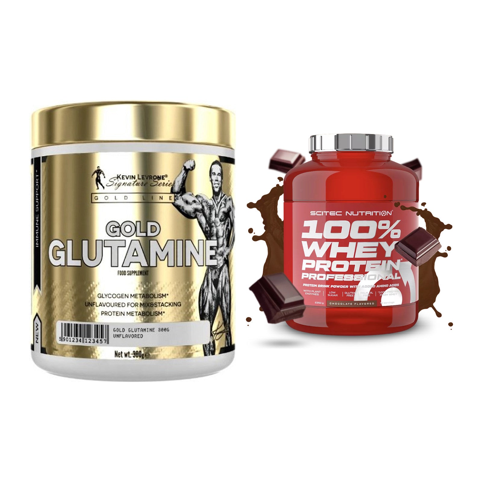 Regenerations-Duo: Kevin Levrone GOLD + Scitec 100% Whey – alle enthaltenen Artikel