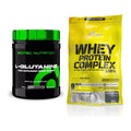 Regenerations-Duo: Scitec L-Glutamin + Olimp Whey Protein Complex 100% – alle enthaltenen Artikel